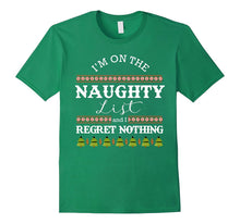 Christmas Funny Naughty List T Shirt Mens Womens Kids Cute