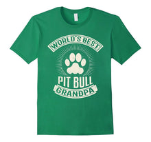 Mens World's Best Pit Bull Grandpa T-Shirt
