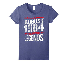 August 1984 the Birth of Legends , 33 Years Old T-Shirt