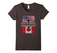 Funny Canadian Roots T-Shirt Canada America American Quote