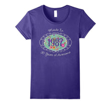 30th Birthday Gifts for Her Woman 1987 40 Bday Gift Tshirt