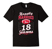 18th Wedding Anniversary Funny Football Lover T-Shirt Gift