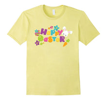 Happy Easter T-Shirt With Bunnies Eggs Flowers Carrots