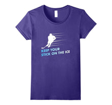 "Keep Your Stick on the Ice" Graphic Ice Hockey T-Shirt