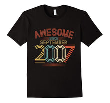 Awesome Since September 2007 Funny T-Shirt 10th Birthday Tee