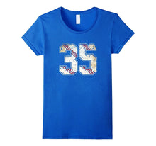 #35 Baseball Jersey Number 35 Retro Vintage T-Shirt