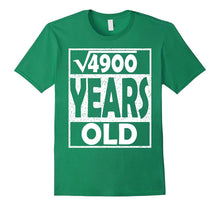 Square Root of 4900 Shirt Cool Gift Idea 70th Birthday Shirt
