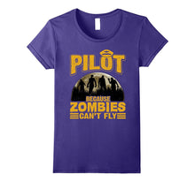 Pilot Because Zombies Can't Fly Funny Halloween T-Shirt