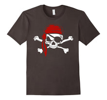 Jolly Roger Pirate T-Shirt, Skull Crossbones Halloween Shirt