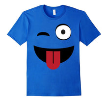 Emoji TShirt One Eye Open Wink Tongue Out