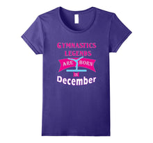 Girls' Gymnastics Gift TShirt, Legends Are Born in December