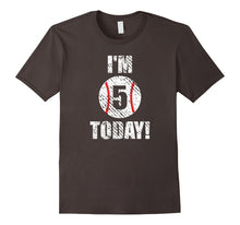 I'm 5 Today Kids 5th Birthday Baseball T Shirt