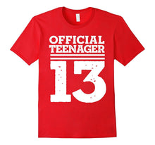 Officially a Teenager Birthday Girl or Boys T-Shirt