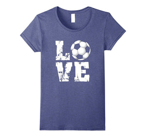 "Soccer T-Shirt":I Love Soccer T-Shirt for Women, Girls,Kids