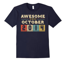 Retro Awesome Since October 2014 3rd Birthday Gifts 3 Born