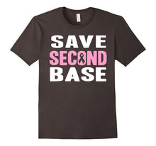 Save Second Base Breast Cancer Awareness Pink Ribbon T-Shirt