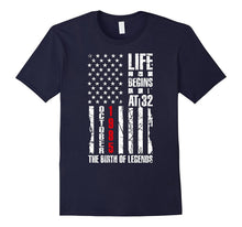 32nd Birthday Gift 32 Yrs Old American Flag Born 1985 TShirt
