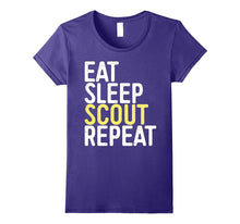 Eat Sleep Scout Repeat T-Shirt Funny Scouting Gift Shirt