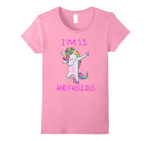 11 and Fabulous Sweet Eleventh Birthday Unicorn Dab T Shirt