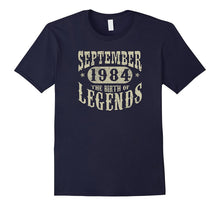 33 Years 33rd Birthday September 1984 Birth of Legend TShirt