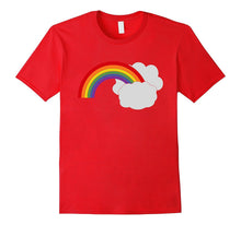 Retro Rainbow Shirt Clouds 1980s Cute Hipster Punk Rave