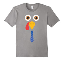 Thanksgiving Turkey Face Neck Tie Funny T-Shirt Boys Gobble