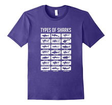 21 Types of Sharks Oceanic Biology Species T-Shirt