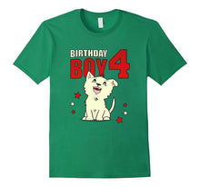 4 Years Old 4th Birthday Gift Shirt With Yeyo the Puppy Dog