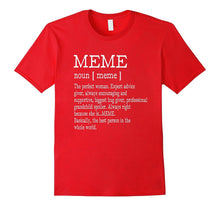 Meme Definition Grandma Mother Day Gifts Women T-Shirt