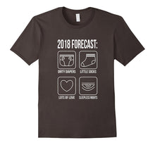 2018 Forecast New Mom Dad Expecting Baby Announcement TShirt