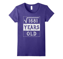 41st Birthday Gift Square Root 41 Yr Years Old Funny Shirt