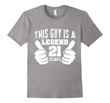 Mens This Guy Is a Legend 21st Birthday T-Shirt