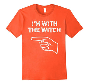 "I'm With the Witch" Halloween Funny T-Shirt