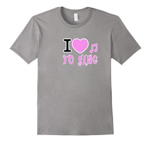 Girls T Shirt I Love to Sing: I Heart to Sing Girls Tee