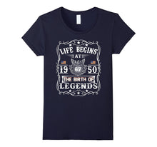 Life Begin at 67th T-Shirt Born in 1950 Birthday Gift Tee