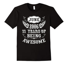 11 Year Old Kid Born in June 2006 Awesome Birthday T Shirt