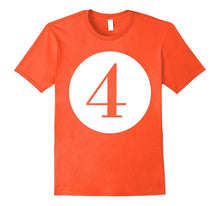 Number 4 T-Shirt for Adults & Kids