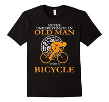 Never Underestimate an Old Man With a Bicycle T-Shirt