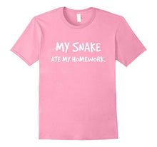 "My Snake Ate My Homework" Funny Reptile King T-Shirt