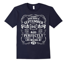 Mens Legends September 1947 Gift Ideas 70th Birthday T-Shirt