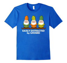 Easily Distracted by Gnomes Dark T-Shirt