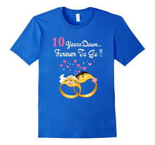 10 Years Anniversary Gift 10th Wedding Married Couple Shirt