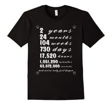 2nd Wedding Anniversary Tee Shirt Marriage Gift for Couples