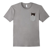 Cute Cat Peeking in Pocket T-Shirt Cat Lover TShirts