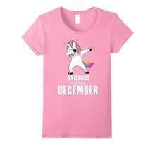 Cute Dabbing Unicorn Birthday Shirt December - Perfect Gift