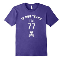 11th Birthday Gift Shirt - In Dog Years I'm 77