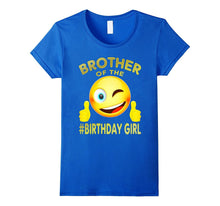 Brother of the Birthday Girl Smile Emoji T-Shirt Gift