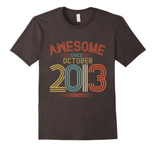 Awesome Since October 2013 Funny T-Shirt 4th Birthday Tee