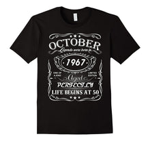 Legends Were Born in October 1967 - 50th Birthday Gift Shirt