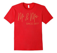 40th Wedding Anniversary Gift Ideas Couples T Shirt